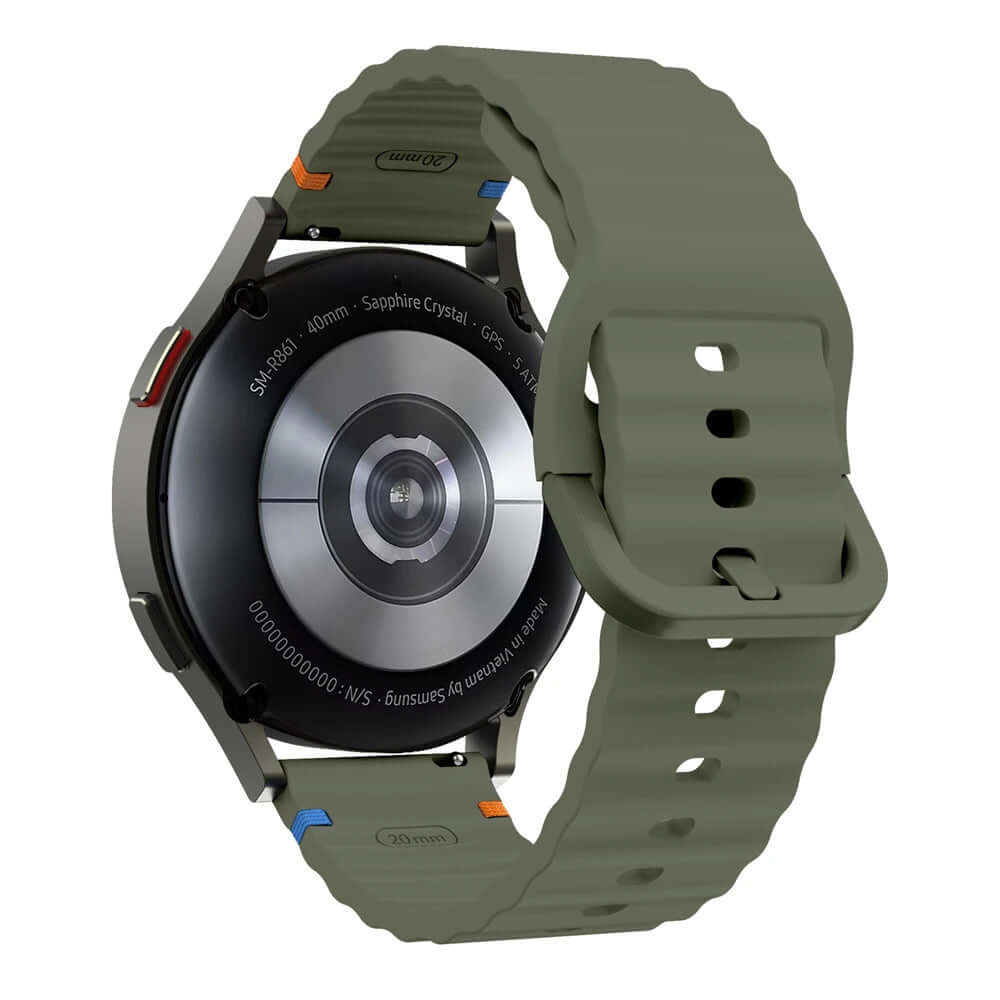 Samsung Galaxy Watch 6 40mm Strap Wave Sports Soft Silicone Watch Band