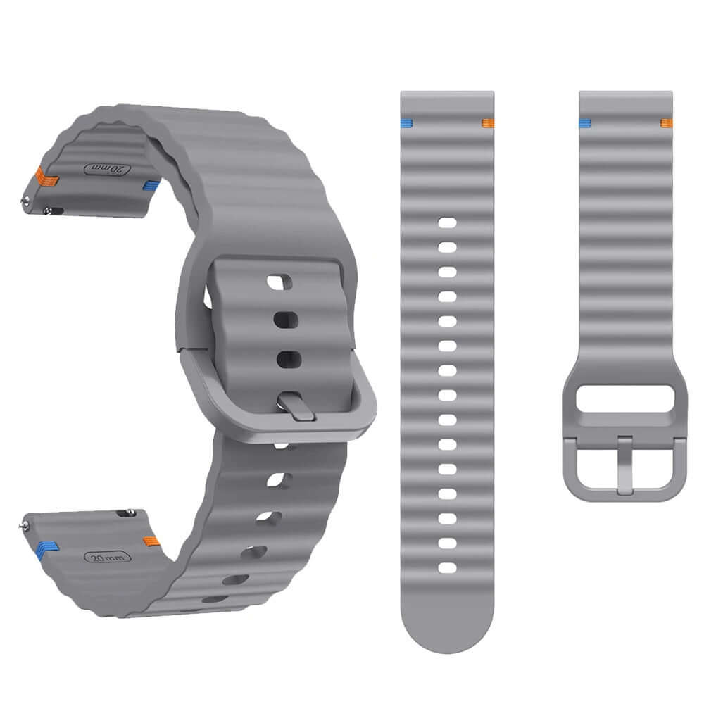 Samsung Galaxy Watch 6 40mm Strap Wave Sports Soft Silicone Watch Band