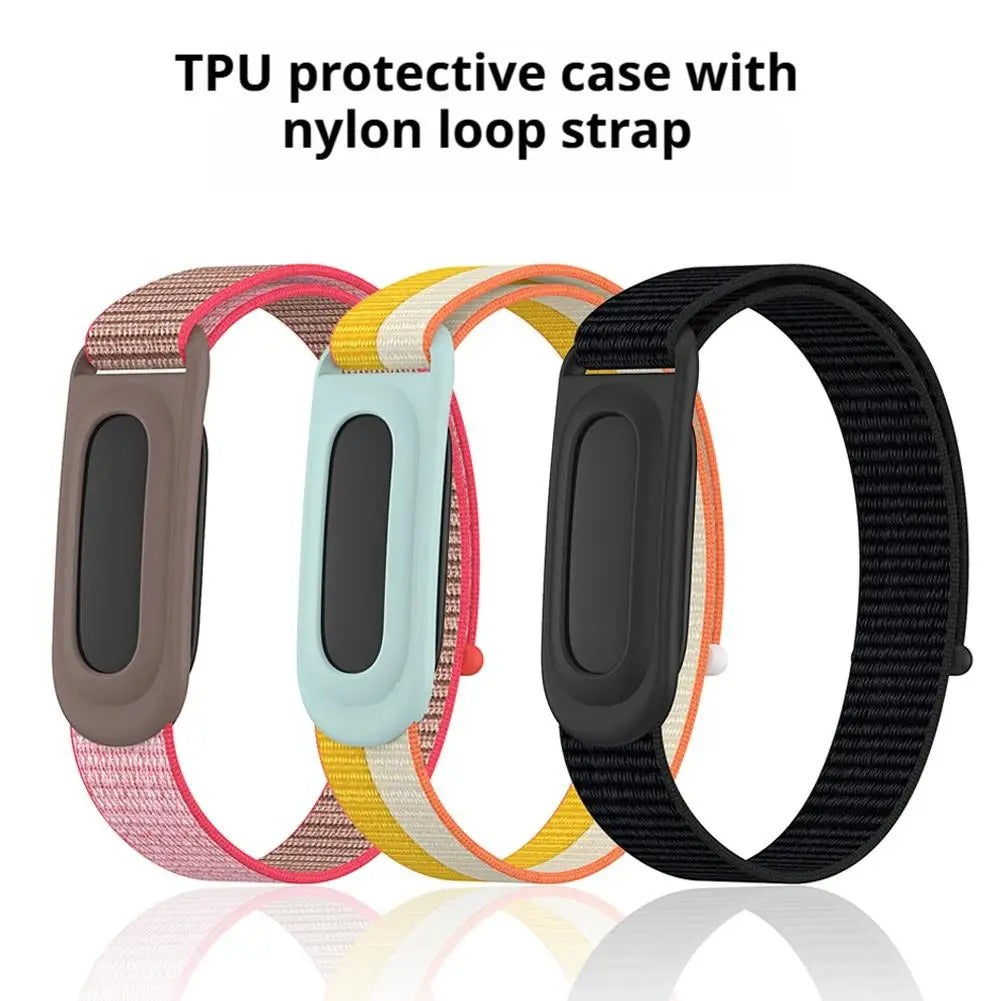 Google Fitbit Air Nylon Woven Watch Strap Two-Tone Slim Sport Band