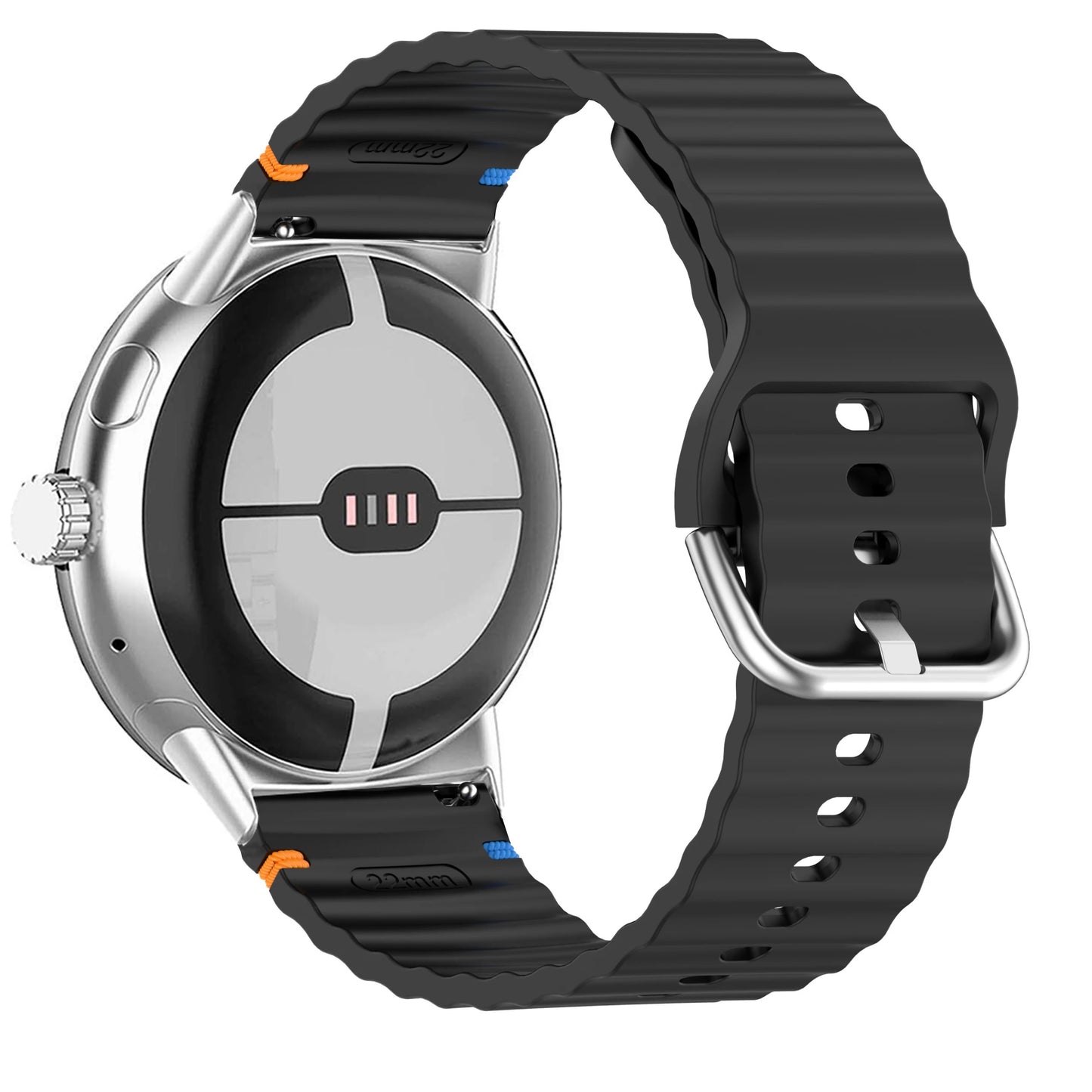 Google Pixel Watch 3 41mm Strap Watch Band Sports Soft Silicone Wave Band