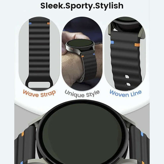 Garmin Forerunner 245 Strap Sports Soft Silicone Wave Watch Band