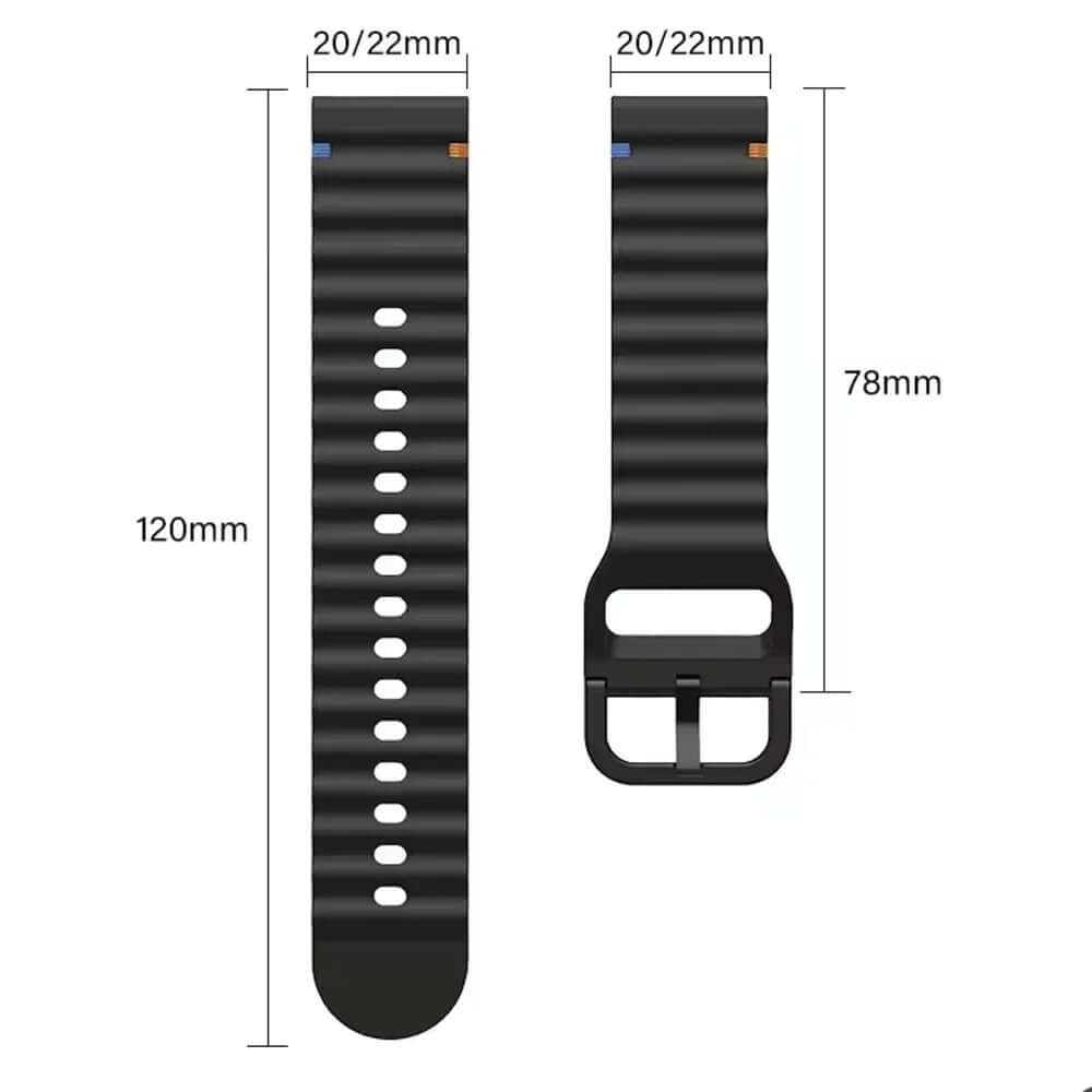 Samsung Galaxy Watch 6 40mm Strap Wave Sports Soft Silicone Watch Band