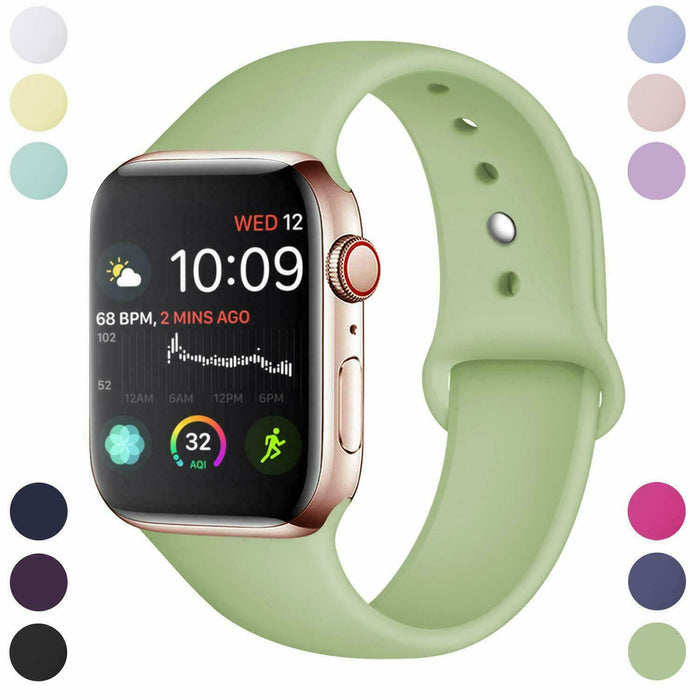 Apple Watch SE Soft Replacement Silicone Strap Sports Slim Watch Band