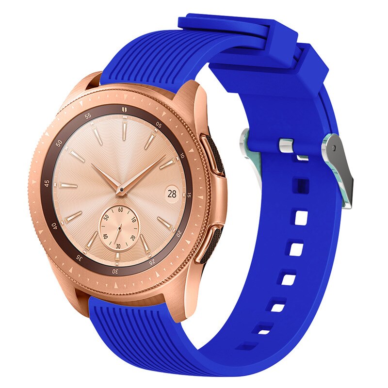 Samsung Galaxy Watch 42mm Line Design Soft Silicone Strap Sports Band - Quick Release