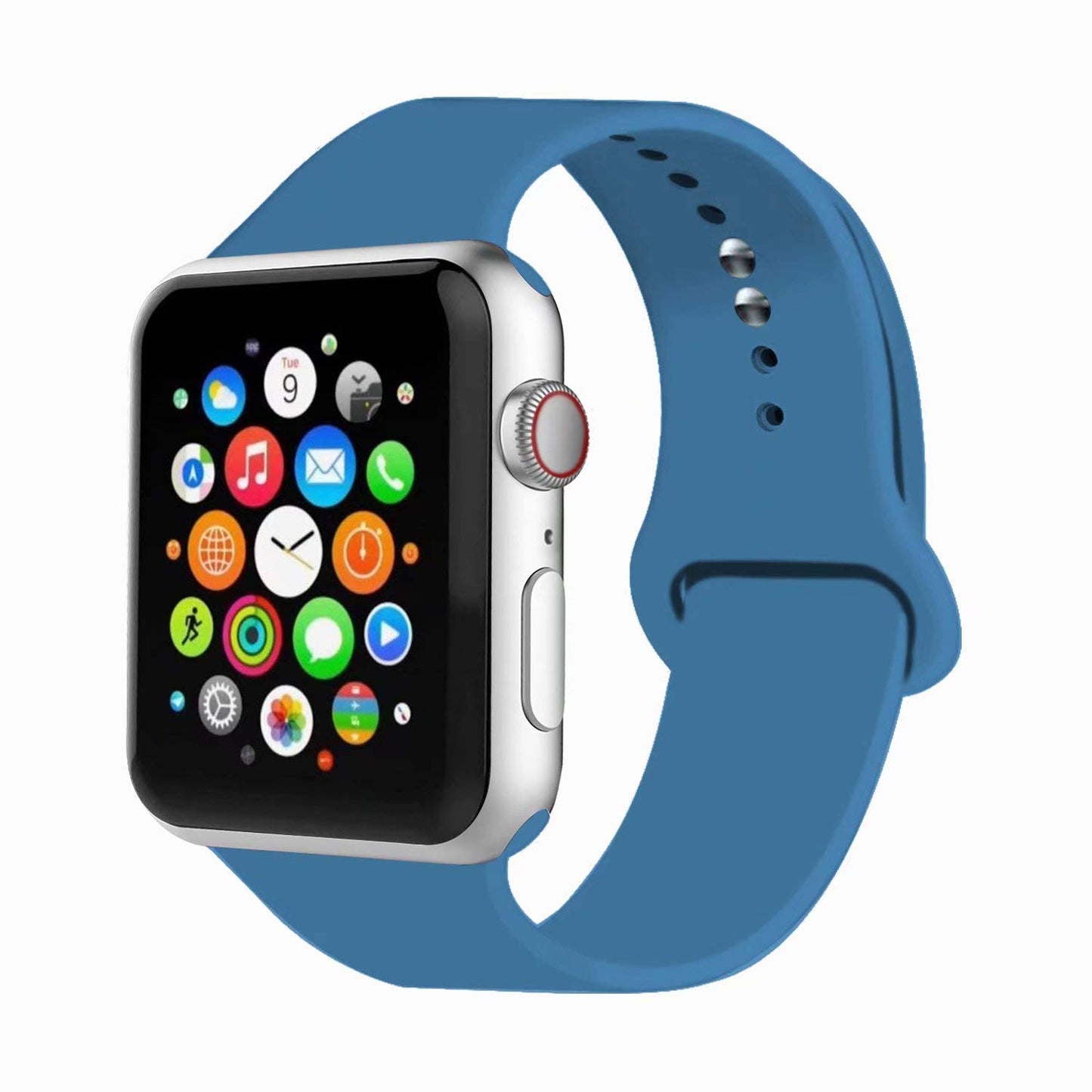 Apple Watch Series 5 Soft Replacement Silicone Strap Sports Slim Watch Band