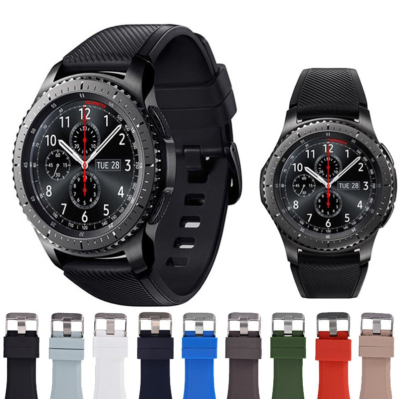 Samsung Galaxy Gear S3 Frontier Soft Silicone Strap Sports Band - Quick Release