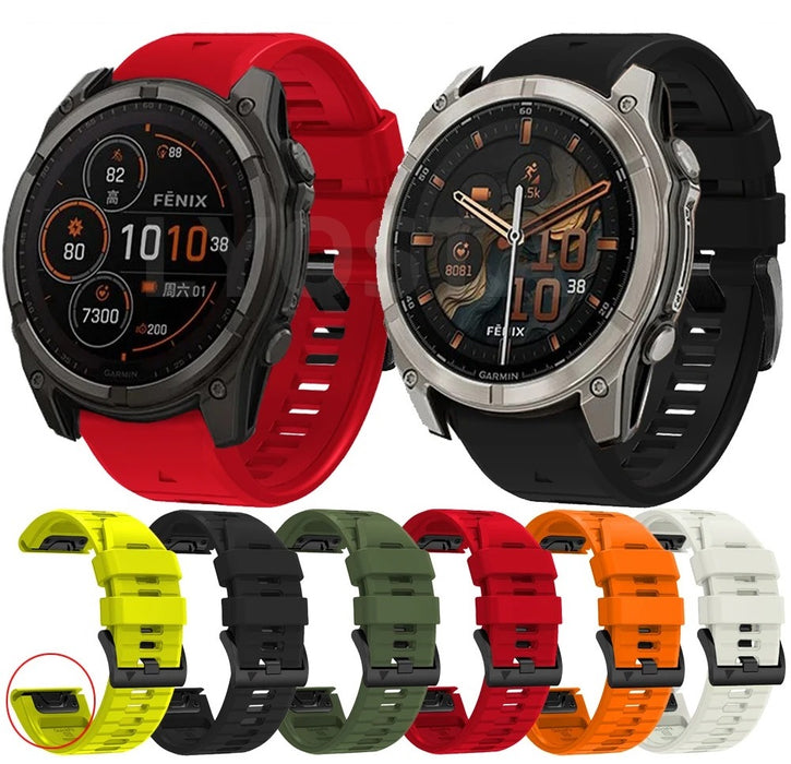 Garmin Fenix 7S Solar Soft Silicone Strap Fitness Sports Band - Quick Release