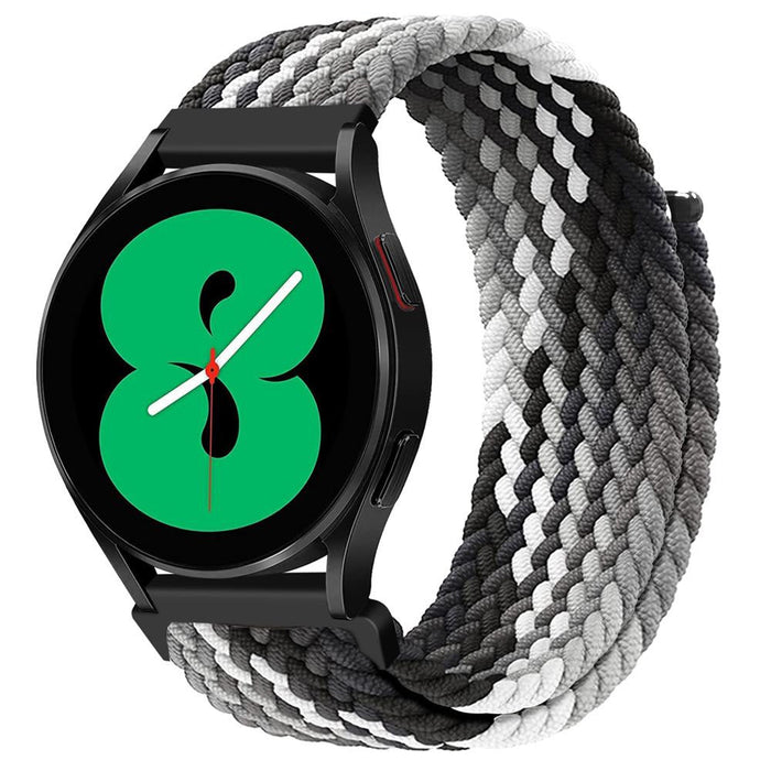 Samsung Galaxy Watch 4 Classic (42 MM) Braided Nylon Elastic Loop Band Strap Velcro Closure