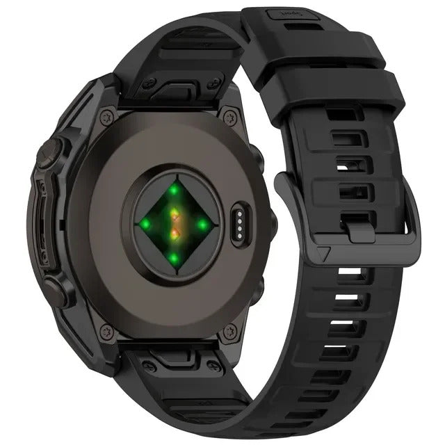 Garmin Fenix 8 Solar 47mm Strap Soft Silicone Two Tone Fitness Sports Band