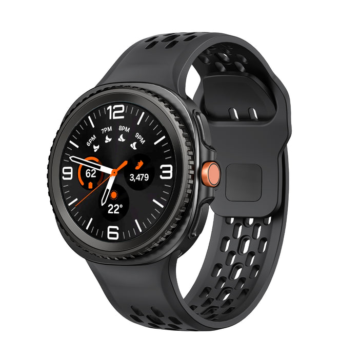 Samsung Galaxy Watch 8 44 MM Strap Smart Watch Band Sports Soft Silicone Hole Band