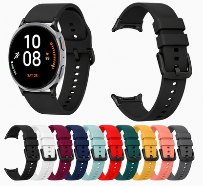 Samsung Galaxy Watch 8 40mm Silicone Sport Watch Strap Band Soft Solid Color
