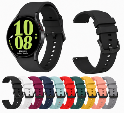 Samsung Galaxy Watch 6 40mm Silicone Sport Watch Strap Band Soft Solid Color