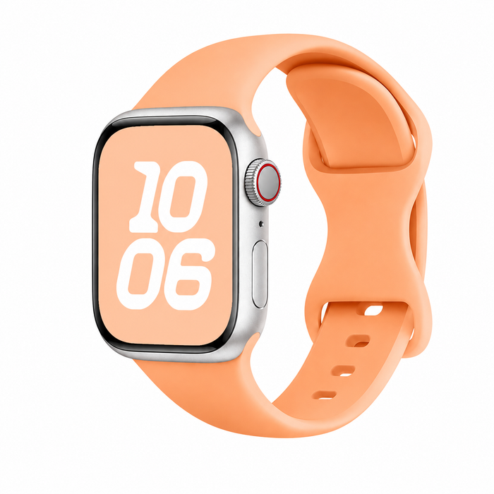Apple Watch Series 12 Silicone Sport Watch Strap Flexible Classic Band