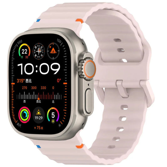 Apple Watch Ultra 2 Replacement Strap Silicone Wave Sports Band