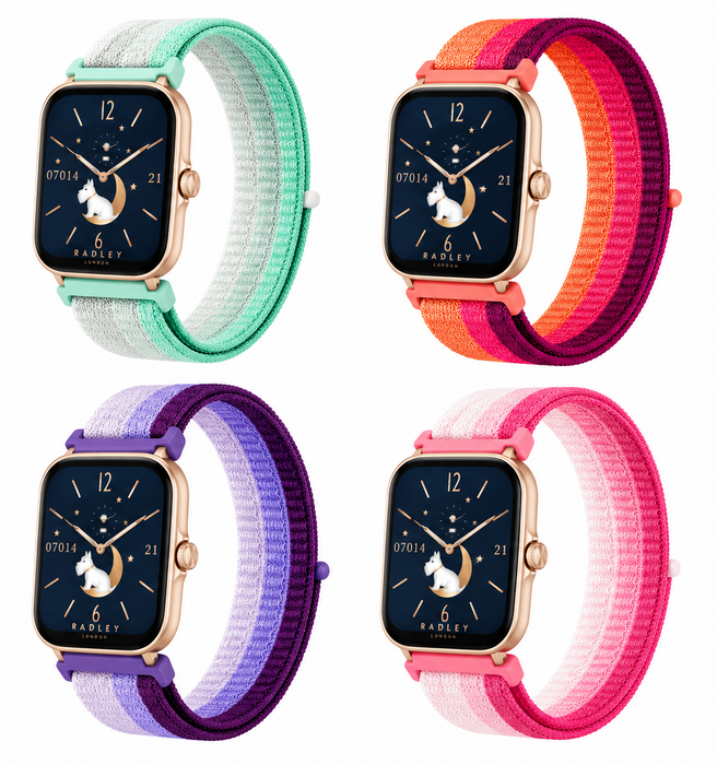 Radley London Series 20 Woven Nylon Loop Strap Watch Band