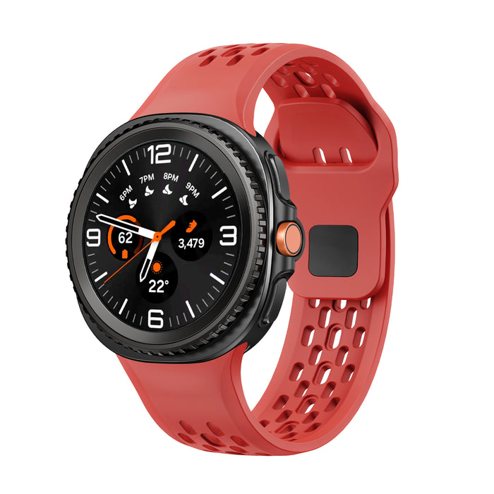 Samsung Galaxy Watch 8 44 MM Strap Smart Watch Band Sports Soft Silicone Hole Band