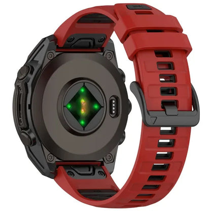 Garmin Fenix 8 Solar 47mm Strap Soft Silicone Two Tone Fitness Sports Band