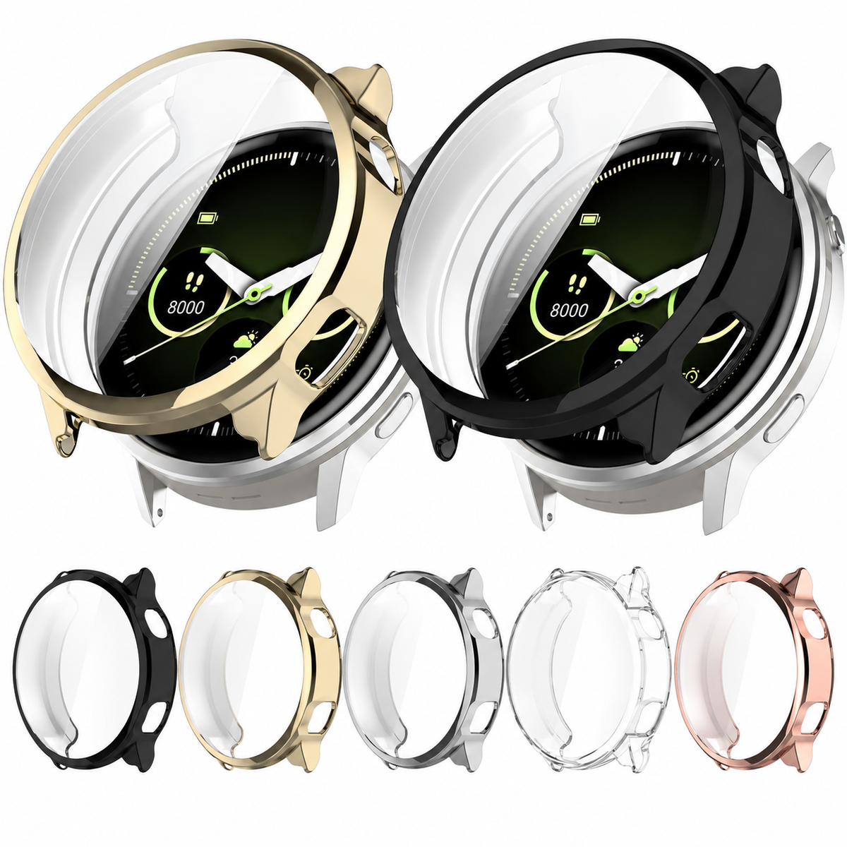 Garmin Venu 4 41mm 45mm Case Soft TPU Protective Bumper Screen Protector Cover