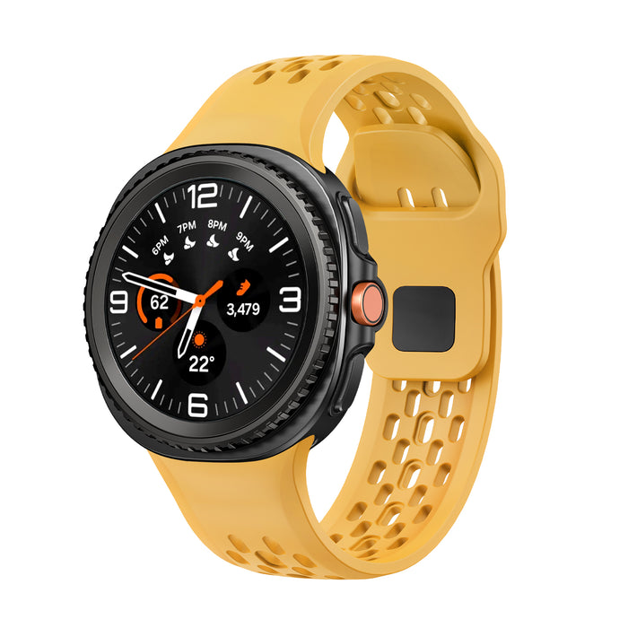 Samsung Galaxy Watch 8 44 MM Strap Smart Watch Band Sports Soft Silicone Hole Band