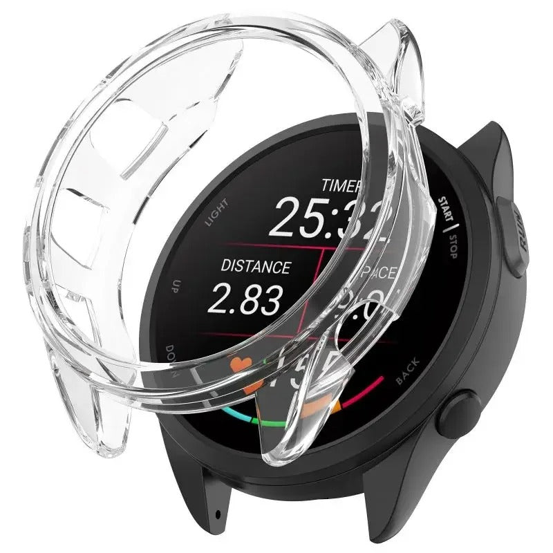 Garmin Forerunner 165 Case Transparent TPU Protective Watch Cover Screen Protector