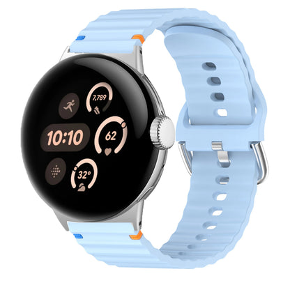 Google Pixel Watch 3 41mm Strap Watch Band Sports Soft Silicone Wave Band