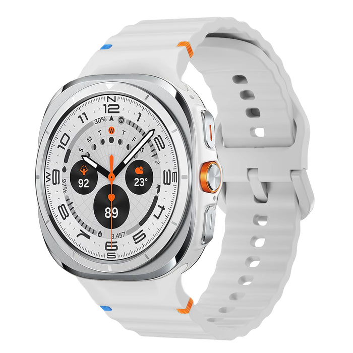 Samsung Galaxy Watch 8 40 MM Strap Wave Sports Soft Silicone Watch Band Bracelet