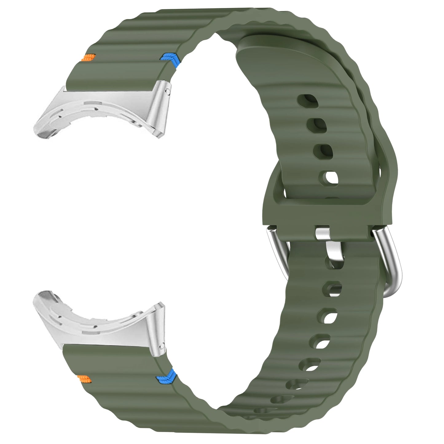 Google Pixel Watch 3 41mm Strap Watch Band Sports Soft Silicone Wave Band