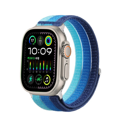 Apple Watch SE Woven Nylon Watch Strap Two-Tone Slim Sports Band