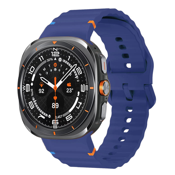 Samsung Galaxy Watch 8 40 MM Strap Wave Sports Soft Silicone Watch Band Bracelet