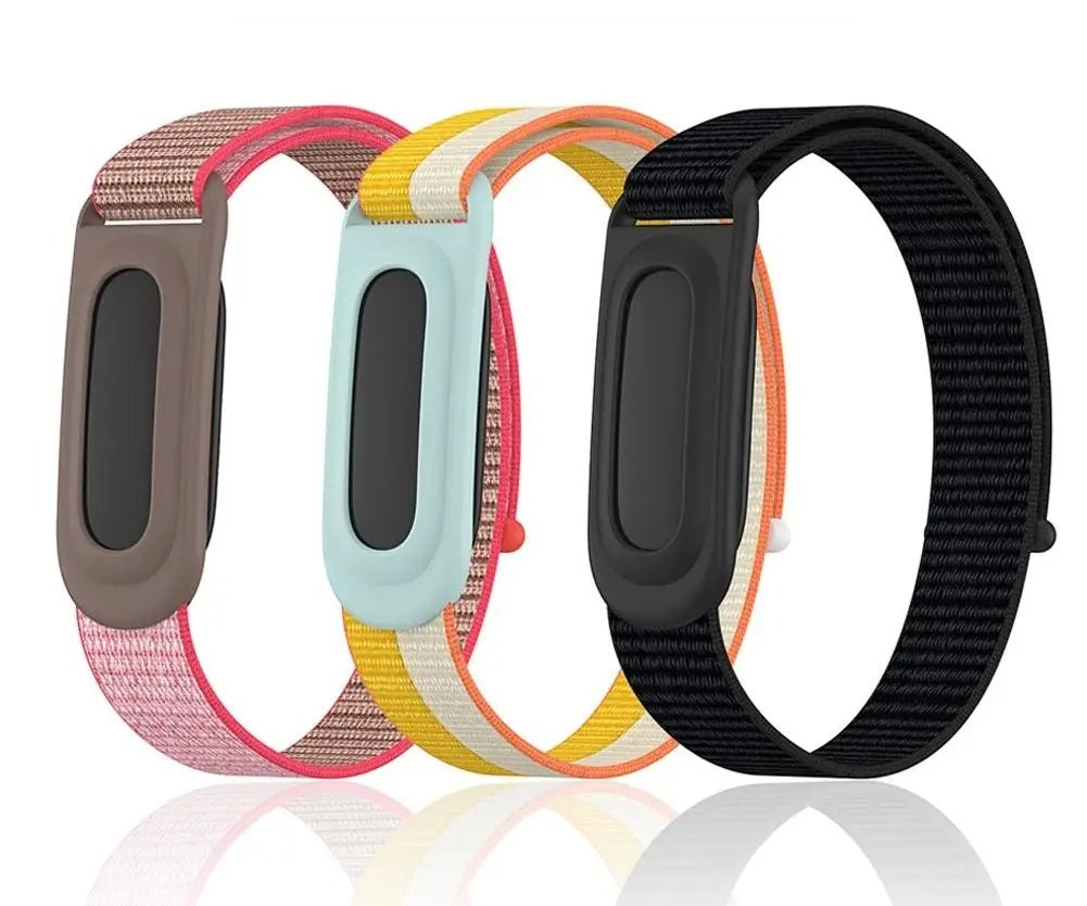 Google Fitbit Air Nylon Woven Watch Strap Two-Tone Slim Sport Band