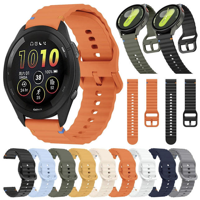 Samsung Galaxy Watch 4 (40 MM) Strap Watch Band Sports Soft Silicone Wave Band - Quick Release