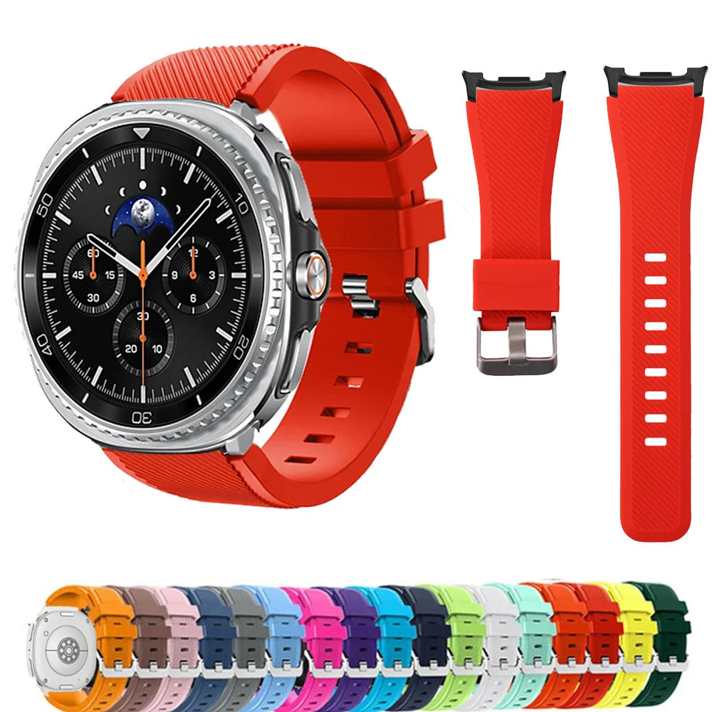 Samsung Galaxy Watch 8 Classic Silicone Strap Smart Watch Band Sports Soft