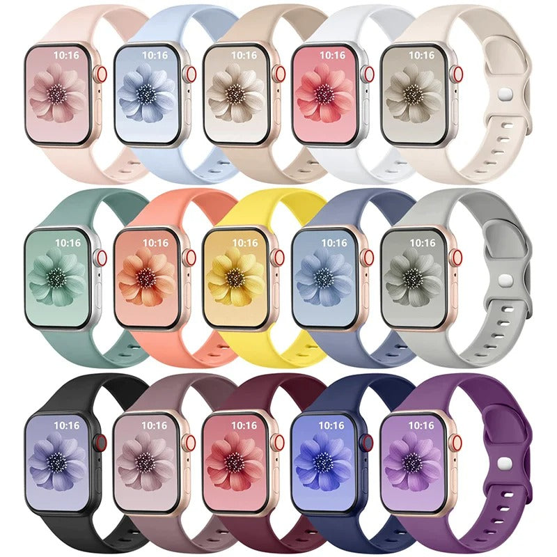 Apple Watch Series 3 Silicone Sport Watch Strap Flexible Classic Band