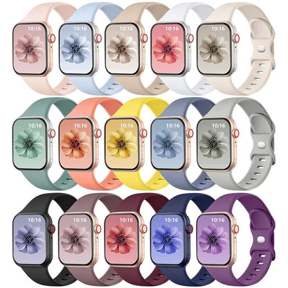 Apple Watch Series 3 Silicone Sport Watch Strap Flexible Classic Band