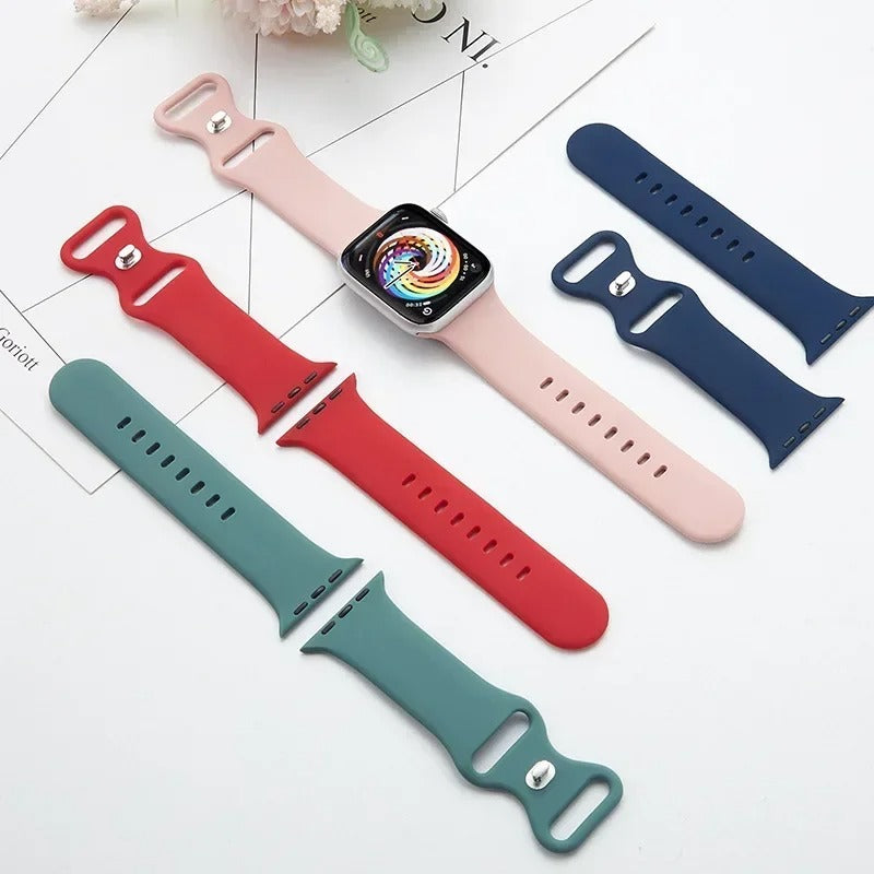 Apple Watch Series 3 Silicone Sport Watch Strap Flexible Classic Band