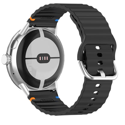 Google Pixel Watch 3 41mm Strap Watch Band Sports Soft Silicone Wave Band