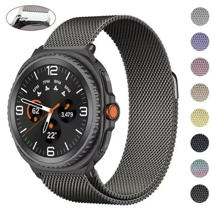 Samsung Galaxy Watch 8 44 MM Magnetic Milanese Metal Mesh Loop Band Strap Stainless Steel