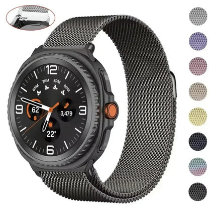 Samsung Galaxy Watch 8 Classic Magnetic Milanese Metal Mesh Loop Band Strap Stainless Steel