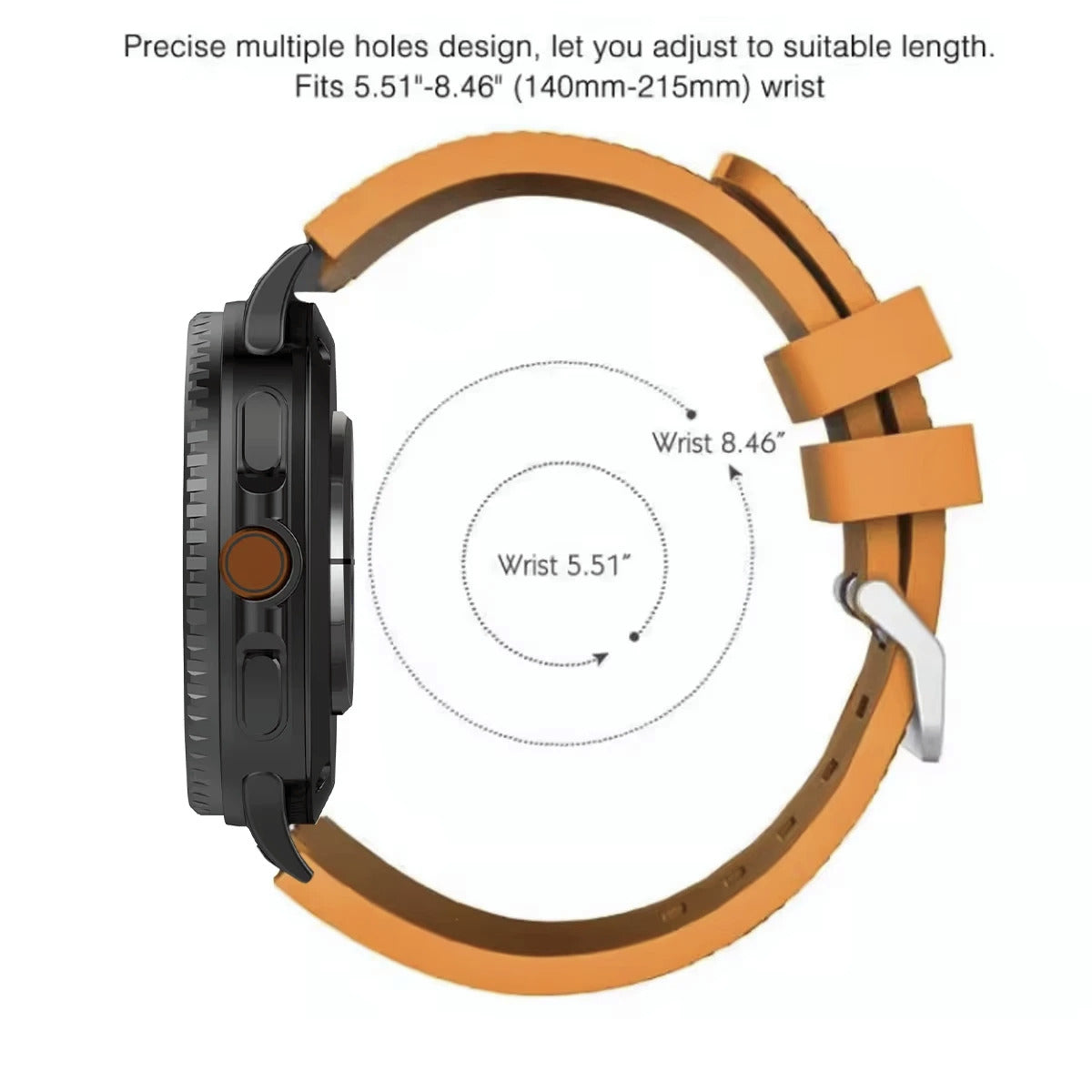 Samsung Galaxy Watch 8 Classic Silicone Strap Smart Watch Band Sports Soft