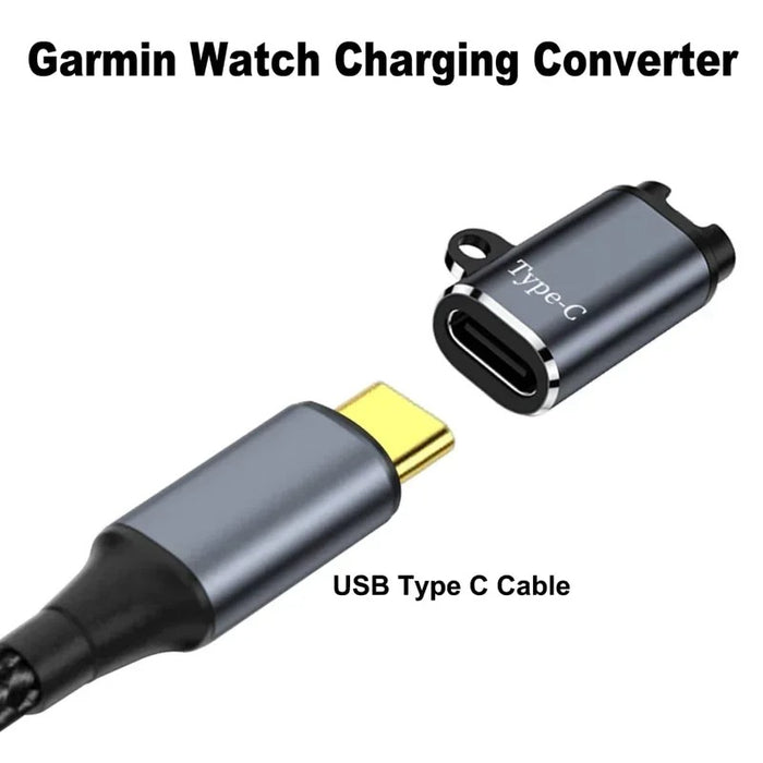 Garmin Fenix 5 USB C Type-C to Garmin Watch Charger Adapter