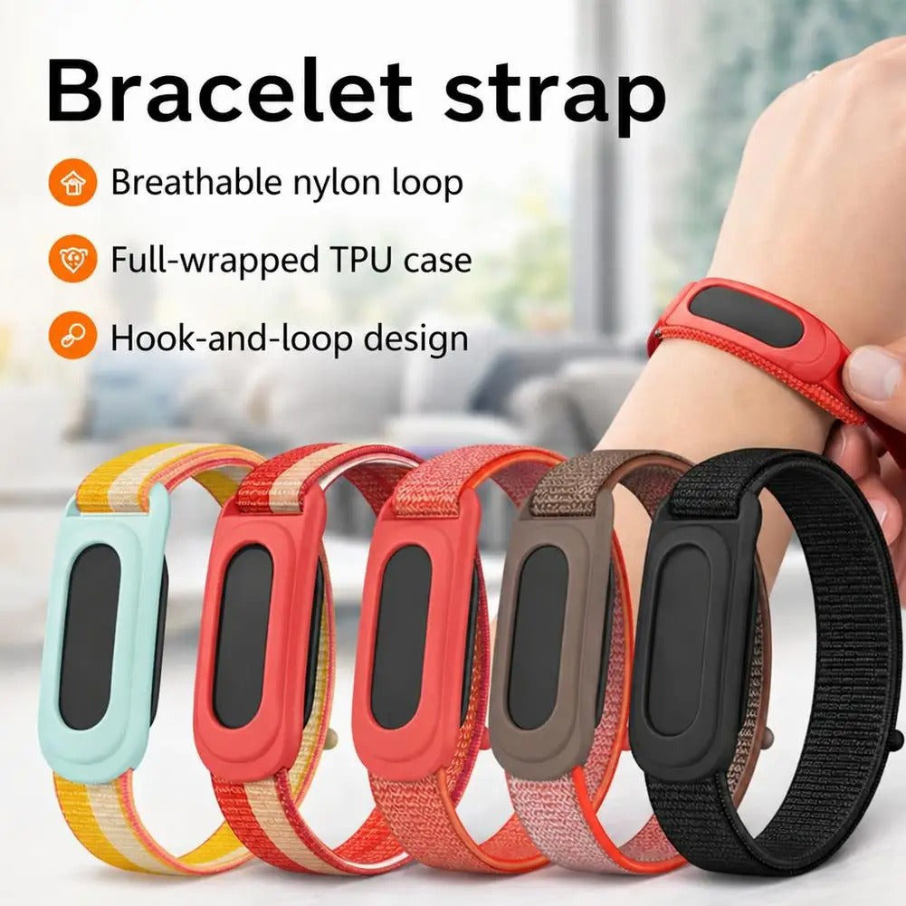 Google Fitbit Air Nylon Woven Watch Strap Two-Tone Slim Sport Band