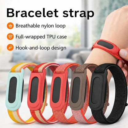 Google Fitbit Air Nylon Woven Watch Strap Two-Tone Slim Sport Band