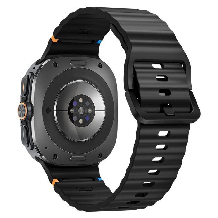 Samsung Galaxy Watch 8 40 MM Strap Wave Sports Soft Silicone Watch Band Bracelet