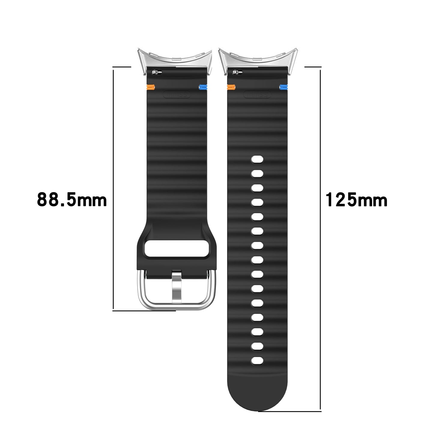 Google Pixel Watch 3 41mm Strap Watch Band Sports Soft Silicone Wave Band