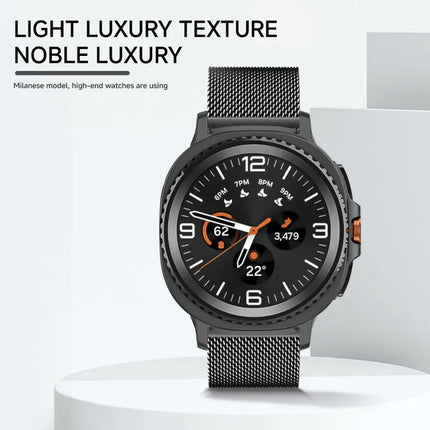 Samsung Galaxy Watch 8 44 MM Magnetic Milanese Metal Mesh Loop Band Strap Stainless Steel