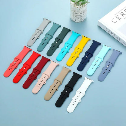 Apple Watch Series 3 Silicone Sport Watch Strap Flexible Classic Band