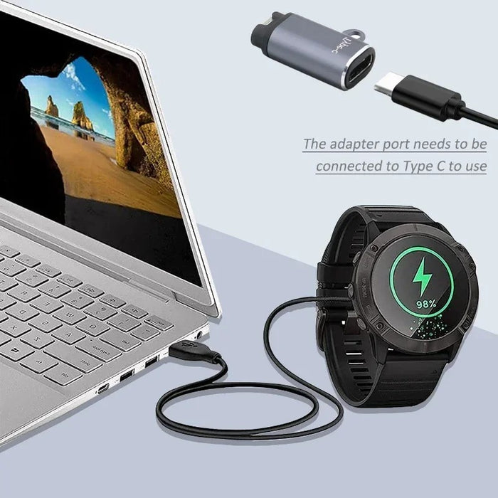 Garmin Fenix 5 USB C Type-C to Garmin Watch Charger Adapter