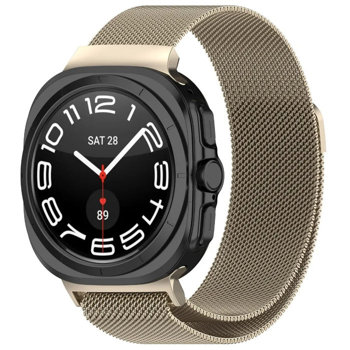 Samsung Galaxy Watch Ultra (47 MM) Magnetic Milanese Metal Mesh Loop Band Strap Stainless Steel