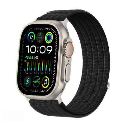 Apple Watch SE Woven Nylon Watch Strap Two-Tone Slim Sports Band