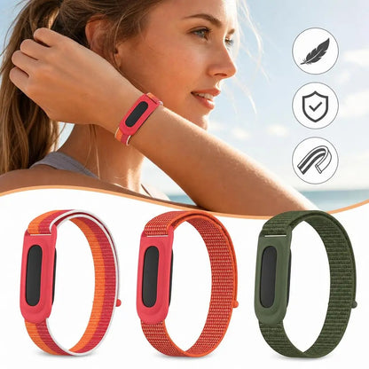 Google Fitbit Air Nylon Woven Watch Strap Two-Tone Slim Sport Band